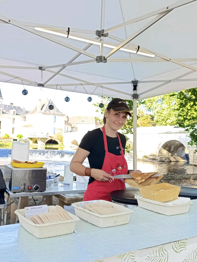 élaboration de crêpes sous vos yeux